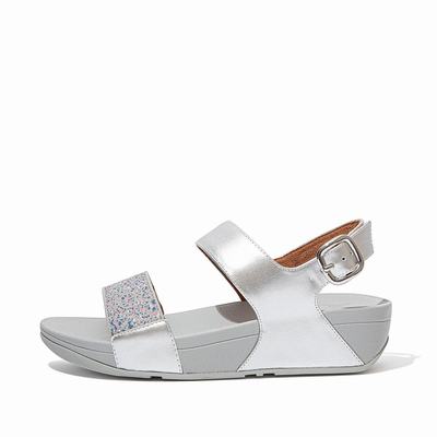 Fitflop Lulu Shimmer Back-Strap - Sandalen Damen - Silber (MAB168907)